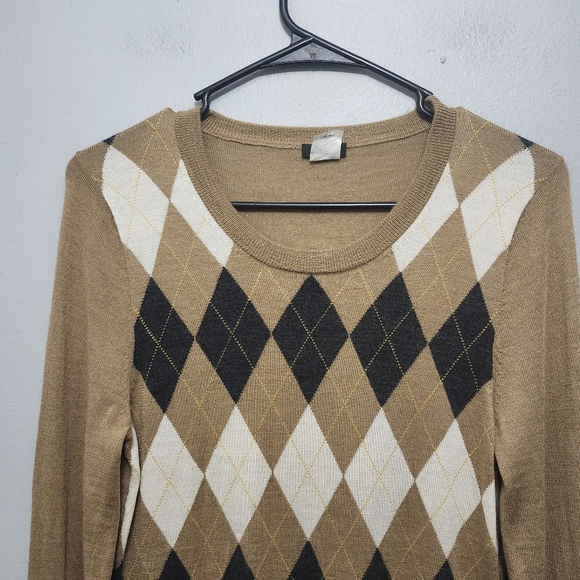 J.crew women's merino wool pullover sweater size M tan(FLAW) - Picture 2 of 7